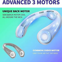 79 mAh Portable Neck Fan with 5200 Outlets