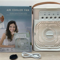 4-in-1 Portable Air Cooler Fan – Mist Spray | Humidifier | USB Fan | Mini AC for Home & Office